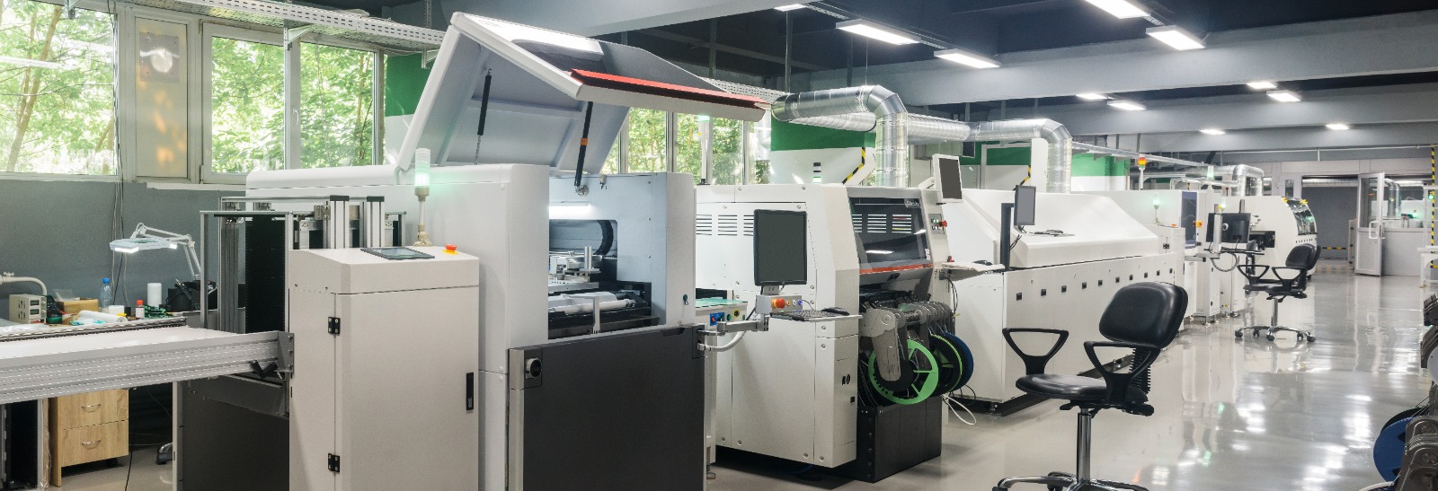 Digitaler Zwilling eines Maschinenparks in der PCB-Fertigung